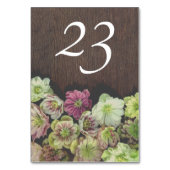 DRATIC Garden Helleboreテーブル番号 テーブルナンバー (裏面)