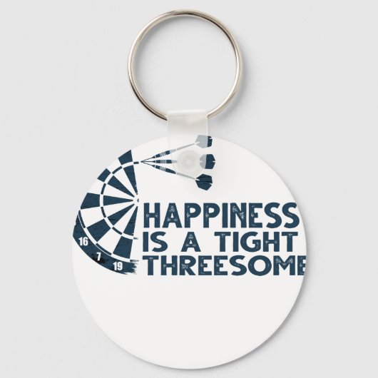 Drats Player Happiness Is A Tight Threesome Funny  キーホルダー (正面)