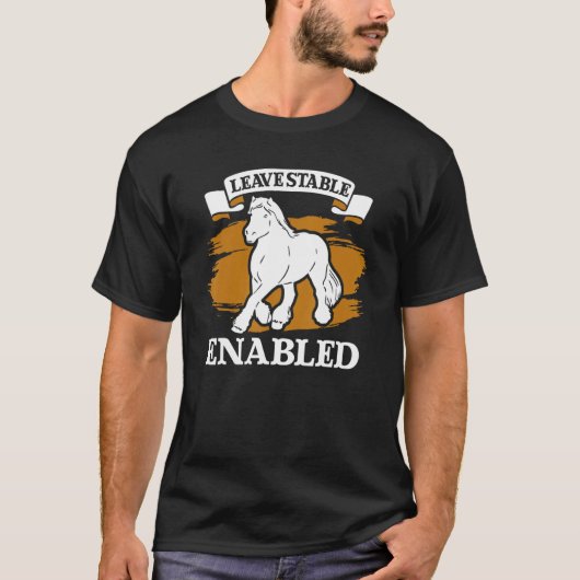 Draught Scotland Horse for Horseback Rider Clydesd Tシャツ (正面)