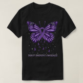 Dravet Syndrome Awareness Butterfly Tシャツ (デザイン正面)