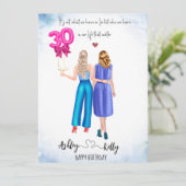 Draw 最高の Friend 30thハッピーバースデーカード 招待状 (スタンド正面)