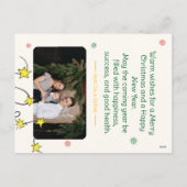 Draw Christmas Family Photo Greeting Card シーズンポストカード (裏面)