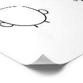 Draw Your Face 50 Guests Book Wedding Fun ポスター (角)