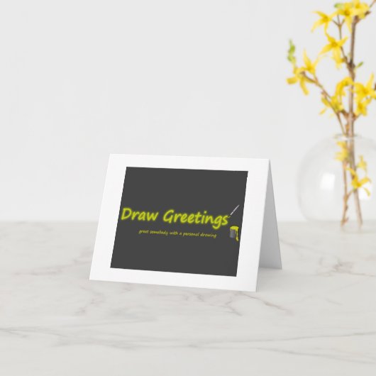 DrawGreetingsCard カード (黄色い花)