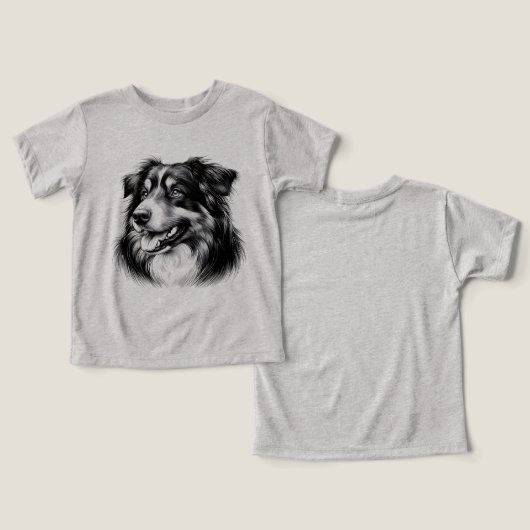 Drawing Australian Shepherd (デザイン正面&裏面)