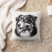 Drawing Australian Shepherd クッション (ブランケット)
