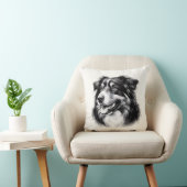 Drawing Australian Shepherd クッション (椅子)