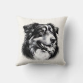 Drawing Australian Shepherd クッション (裏面)