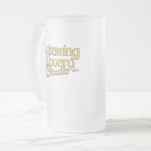 DRAWING BOARD STUDIO  フロストグラスビールジョッキ (正面左)