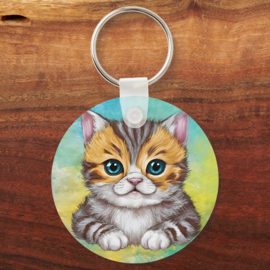 Drawing Cat キーホルダー (裏面)