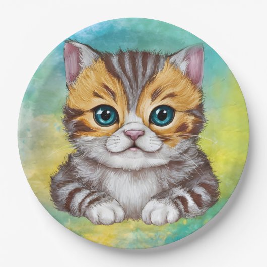 Drawing Cat ペーパープレート (正面)