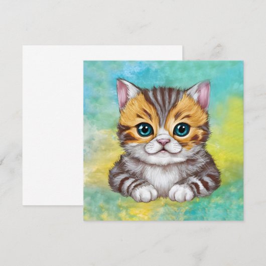 Drawing Cat 招待状 (正面/裏面)