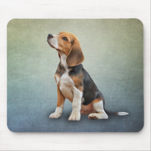 Drawing Dog Beagle 7 マウスパッド