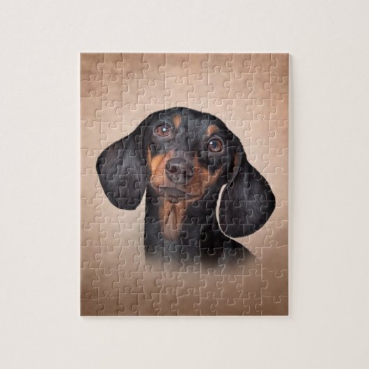 Drawing Dog breed dachshund ジグソーパズル (縦)