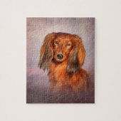 Drawing Dog breed dachshund ジグソーパズル (縦)