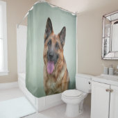Drawing German Shepherd Dog 20 シャワーカーテン (インサイチュ)
