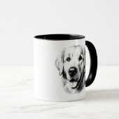 Drawing Golden Retriever マグカップ (正面右)
