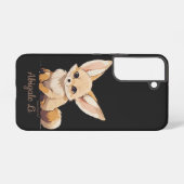 Drawing of a Fennec, Desert Fox, in Cartoon style Samsung Galaxyケース (裏面横)