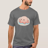 Drawing of a pink Baby Octopus Tシャツ (正面)