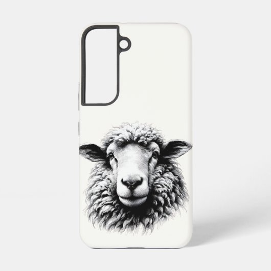 Drawing of a Sheep’s Head Samsung Galaxyケース (裏面)