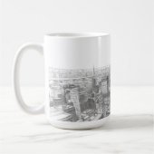 Drawing of New York City Landscape コーヒーマグカップ (左)