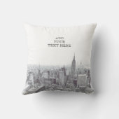 Drawing of New York City Landscape Custom クッション (裏面)