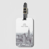 Drawing of New York City Landscape Custom ラゲッジタグ (正面縦)