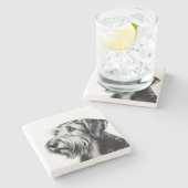 Drawing Otterhound ストーンコースター (横)