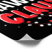 Drawing Santa Claus Christmas Matching Costume  ポスター (角)