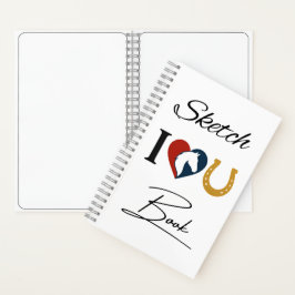 Drawing Sketchbook for Horse Lovers – Blank Pages ノートブック