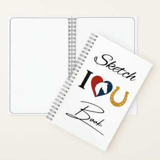 Drawing Sketchbook for Horse Lovers – Blank Pages ノートブック