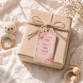 Drawn Locally Grown Farmer's Market Baby Shower  ギフトタグ