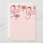 Drawn Locally Grown Farmer's Market Baby Shower  招待状 (裏面)