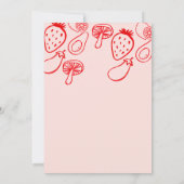 Drawn Locally Grown Farmer's Market Baby Shower  招待状 (裏面)