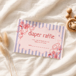 Drawn Locally Grown Farmer's Market Diaper Raffle エンクロージャーカード
