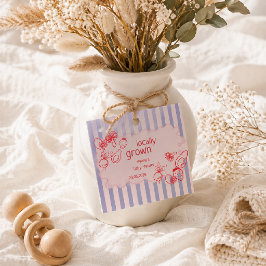 Drawn Locally Grown Farmer's Market Pink フェイバータグ