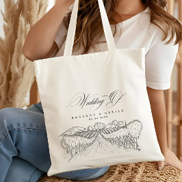 Drawn Vineyard Winery Napa Valley Wedding Favor トートバッグ