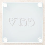 Drawstringバックパック ガラスコースター (裏面)