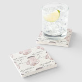 Drawstring BackpackノートブッククリップボードジェルマウスP ストーンコースター (横)