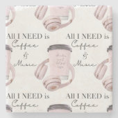 Drawstring BackpackノートブッククリップボードジェルマウスP ストーンコースター (正面)