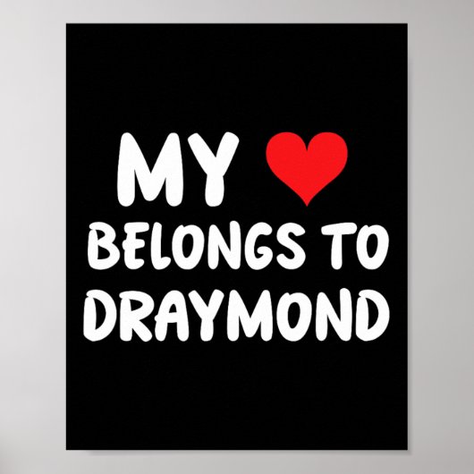 Draymond - 私の心はDraymondのもの - 愛 ポスター (正面)