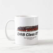 DRB Class 01.10 Deutsche Reichsbahn Steam Train コーヒーマグカップ (左)