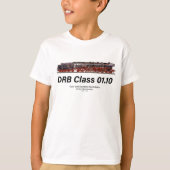 DRB Class 01.10 Deutsche Reichsbahn Steam Train Tシャツ (正面)