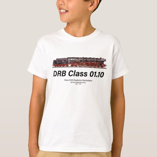 DRB Class 01.10 Deutsche Reichsbahn Steam Train Tシャツ (正面)