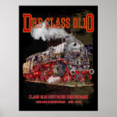 DRB Class 01.10 Steam Train. Deutsche Reichsbahn ポスター (正面)