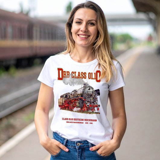 DRB Class 01.10 Steam Train. Deutsche Reichsbahn Tシャツ