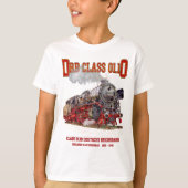 DRB Class 01.10 Steam Train. Deutsche Reichsbahn Tシャツ (正面)