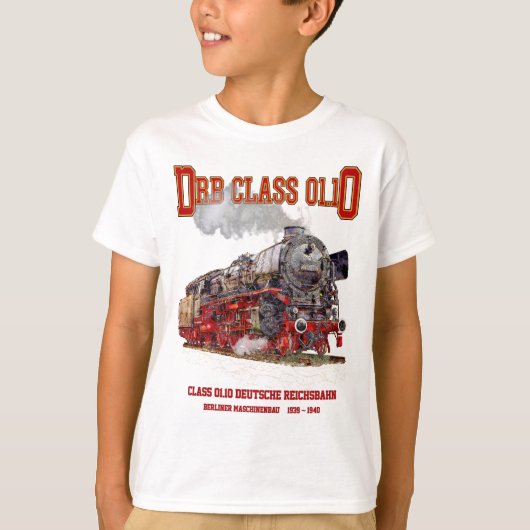 DRB Class 01.10 Steam Train. Deutsche Reichsbahn Tシャツ (正面)