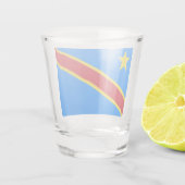 DRC（コンゴ民主共和国）の国旗 ショットグラス (裏面)