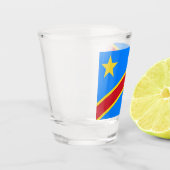 DRC（コンゴ民主共和国）の国旗 ショットグラス (左)